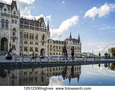 Hungarian Parliament Building in Kossuth Lajos Square; Budapest, Budapest, Hungary View Large Photo Image Stock Photograph - Hungarian Parliament Building in Kossuth Lajos Square; Budapest, Budapest, Hungary. Fotosearch
