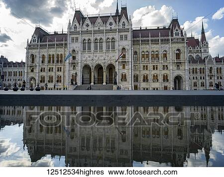 Hungarian Parliament Building, Kossuth Lajos Square; Budapest, Budapest, Hungary View Large Photo Image Stock Photograph - Hungarian Parliament Building, Kossuth Lajos Square; Budapest, Budapest, Hungary. Fotosearch