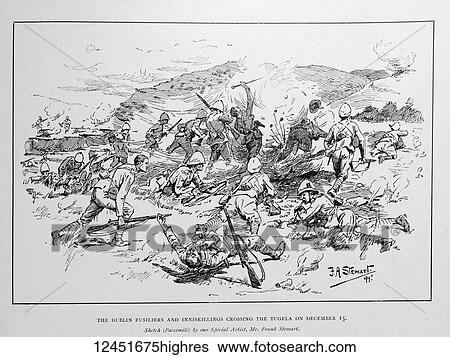 Illustrated London News record of Transvall War 1899-1900. The chievements of the home and colonial forces in the great conflict with the Boer Republics. Spencer Wilkinson record. The Dublin Fusiliers and Inniskillings crossing the Tugela on December... View Large Photo Image Stock Photograph - Illustrated London News record of Transvall War 1899-1900. The chievements of the home and colonial forces in the great conflict with the Boer Republics. Spencer Wilkinson record. The Dublin Fusiliers and Inniskillings crossing the Tugela on December.... Fotosearch