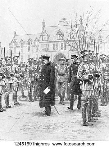 Stock Photograph - Illustrated London News record of Transvall War 1899-1900. The chievements of the home and colonial forces in the great conflict with the Boer Republics. Spencer Wilkinson record. Prince of Wales inspecting the Imperial Yeomanry for service in South.... Fotosearch