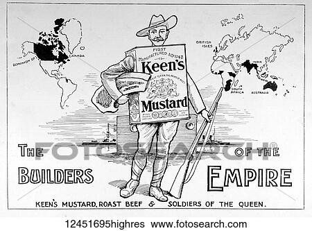 Stock Photograph - Illustrated London News record of Transvall War 1899-1900. The chievements of the home and colonial forces in the great conflict with the Boer Republics. Spencer Wilkinson record. Advertisment for Keens Mustard, the builders of the Empire. Fotosearch