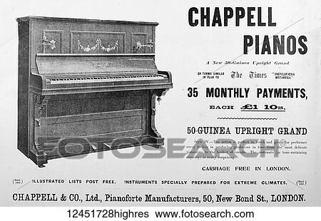 Stock Photograph - Illustrated London News record of Transvall War 1899-1900. The chievements of the home and colonial forces in the great conflict with the Boer Republics. Spencer Wilkinson record. Pinao advertisment, Chappell and Co, pianoforte, Bond Street London. Fotosearch