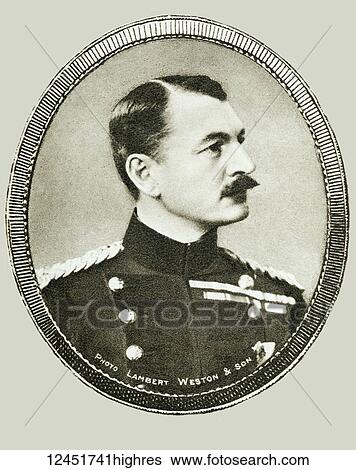 Stock Photograph - Illustrated London News record of Transvall War 1899-1900. The chievements of the home and colonial forces in the great conflict with the Boer Republics. Spencer Wilkinson record. Major General Sir H. M. Leslie Rundle, commanding 8th division. Fotosearch