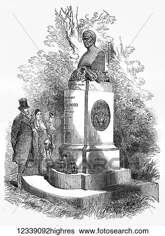 Illustration from the London News in 1854 portraying people standing at the statue and monument for Captain Alexander Hood, and officer of the Royal Navy View Large Photo Image Stock Photograph - Illustration from the London News in 1854 portraying people standing at the statue and monument for Captain Alexander Hood, and officer of the Royal Navy. Fotosearch