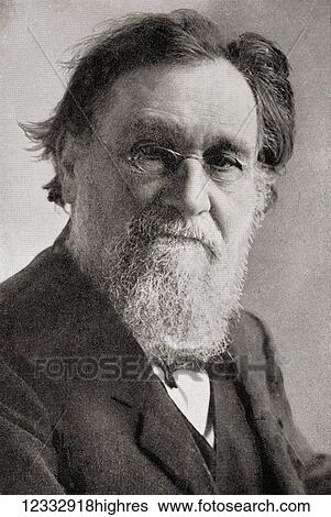 Stock Photograph - Ilya Ilyich Mechnikov, aka lie Metchnikoff, 1845 1916. Russian zoologist best known for his pioneering research in immunology. From Hutchinson's History of the Nations, published 1915.. Fotosearch