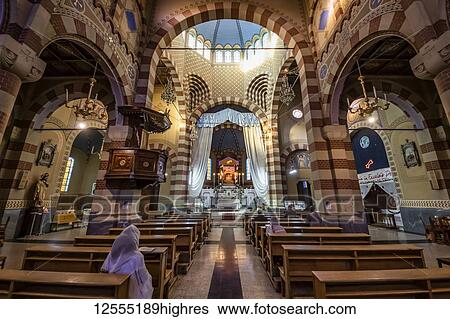 Interior of the Church of Our Lady of the Rosary (commonly called the cathedral); Asmara, Central Region, Eritrea View Large Photo Image Stock Photograph - Interior of the Church of Our Lady of the Rosary (commonly called the cathedral); Asmara, Central Region, Eritrea. Fotosearch