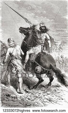 Iron Age warriors. From L'Homme Primitif, published 1870. View Large Photo Image Stock Photograph - Iron Age warriors. From L'Homme Primitif, published 1870.. Fotosearch