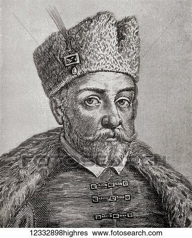 Stock Photograph - Ivan IV Vasilyevich, 1530 1584, aka Ivan the Terrible or Ivan the Fearsome. Grand Prince of Moscow from 1533 to 1547, then Tsar of All the Russias until his death. From Hutchinson's History of the Nations, published 1915.. Fotosearch