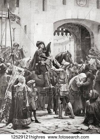 Joan of Arc receives her sword before setting out for Orlans during the siege of 14281429. Joan of Arc, c. 1412 -1431, aka The Maid of Orlans. Heroine of France for her role during the Lancastrian phase of the Hundred Years' War and canonized as a... View Large Photo Image Stock Photograph - Joan of Arc receives her sword before setting out for Orlans during the siege of 14281429. Joan of Arc, c. 1412 -1431, aka The Maid of Orlans. Heroine of France for her role during the Lancastrian phase of the Hundred Years' War and canonized as a.... Fotosearch