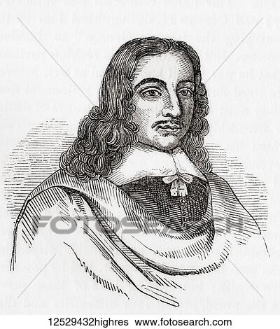 Stock Photograph - John Gadbury, 16271704. English astrologer, and writer of almanacs. From Old England: A Pictorial Museum, published 1847.. Fotosearch