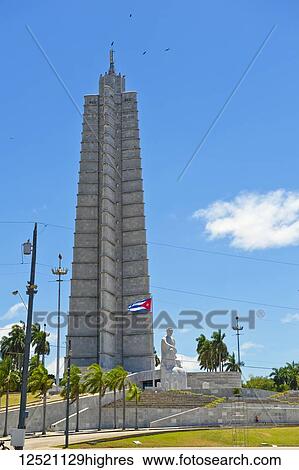 Stock Photograph - Jose Marti Memorial; Havana, Cuba. Fotosearch