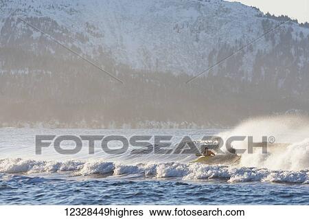 Kayak surfer paddling through rough waters, Kachemak Bay, South-central Alaska; Homer, Alaska, United States of America View Large Photo Image Stock Photograph - Kayak surfer paddling through rough waters, Kachemak Bay, South-central Alaska; Homer, Alaska, United States of America. Fotosearch