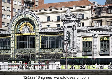La Concordia Railway Station, Santander Station; Bilbao, Vizcaya, Pais Vasco, Spain View Large Photo Image Stock Photograph - La Concordia Railway Station, Santander Station; Bilbao, Vizcaya, Pais Vasco, Spain. Fotosearch
