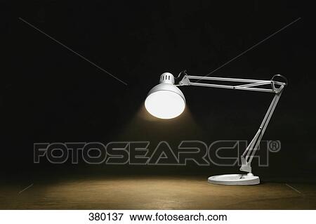 Lamp shining in the darkness View Large Photo Image Stock Photo - Lamp shining in the darkness. Fotosearch