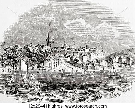 Londonderry, Northern Ireland. From Old England: A Pictorial Museum, published 1847. View Large Photo Image Stock Photograph - Londonderry, Northern Ireland. From Old England: A Pictorial Museum, published 1847.. Fotosearch