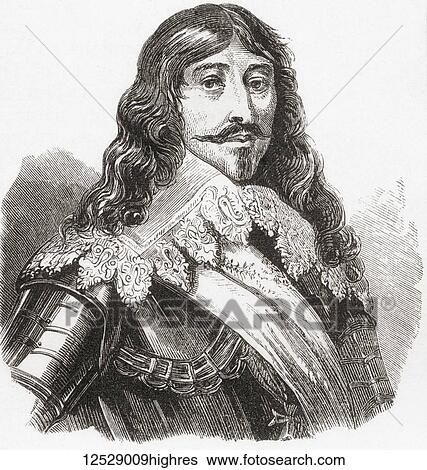 Stock Photograph - Louis XIII, 1601 1643. King of France from 1610 to 1643 and King of Navarre (as Louis II) from 1610 to 1620. From Ward and Lock's Illustrated History of the World, published c. 1882.. Fotosearch