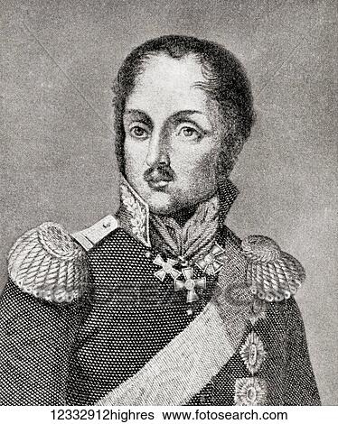 Stock Photograph - Ludwig Adolph Peter, Prince Wittgenstein, 1769 - 1843. Russian Field Marshal. From Hutchinson's History of the Nations, published 1915.. Fotosearch