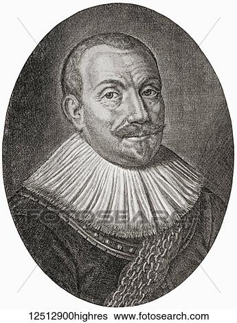 Stock Photograph - Maarten Harpertszoon Tromp, 1598 1653. Officer and later admiral in the Dutch navy. From Hutchinson's History of the Nations, published 1915.. Fotosearch