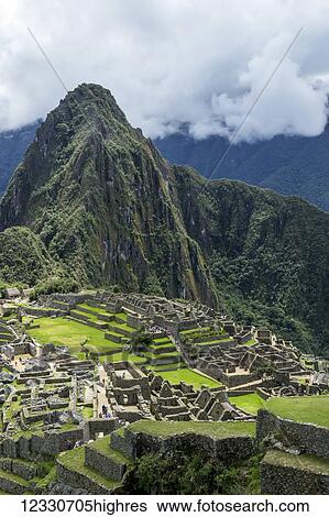 Stock Photograph - Machu Picchu; Cuzco Province, Peru. Fotosearch