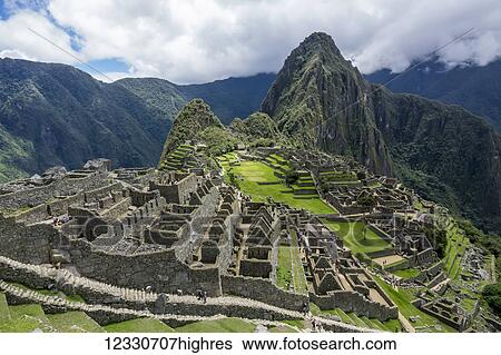 Stock Photograph - Machu Picchu; Cuzco Province, Peru. Fotosearch