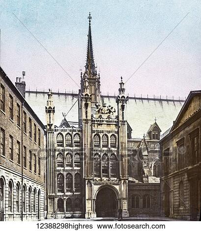 Magic Lantern slide circa 1900 hand coloured views of London, England in Victorian times. The Guildhall View Large Photo Image Stock Photograph - Magic Lantern slide circa 1900 hand coloured views of London, England in Victorian times. The Guildhall. Fotosearch