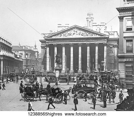 Magic Lantern slide circa 1900 hand coloured views of London, England in Victorian times. The Royal Exchange. Horse drawn busses and carriages and a very busy street with Victorian business men rushing to and from work. View Large Photo Image Stock Photograph - Magic Lantern slide circa 1900 hand coloured views of London, England in Victorian times. The Royal Exchange. Horse drawn busses and carriages and a very busy street with Victorian business men rushing to and from work.. Fotosearch