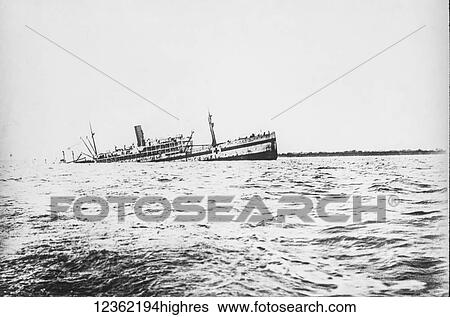 Magic lantern slide circa 1900. Victorian. One of the more controversial events during the Great War was the sinking of the Canadian Hospital Ship Llandovery Castle by a German submarine, U-86, on 27 June, 1918. The ship was returning to England after... View Large Photo Image Stock Photograph - Magic lantern slide circa 1900. Victorian. One of the more controversial events during the Great War was the sinking of the Canadian Hospital Ship Llandovery Castle by a German submarine, U-86, on 27 June, 1918. The ship was returning to England after.... Fotosearch