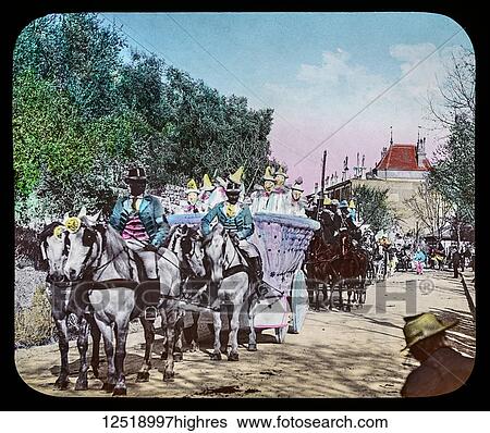 Stock Photograph - Magic Lantern slide circa 1900. Victorian or Edwardian era. The origional monchrome ( black and white ) photograph hand coloured. The photograph is the work of G. W. Wilson photographer and slide manufacturer 1823-1893. George Washington Wilson (7.... Fotosearch