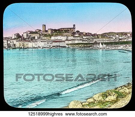 Stock Photograph - Magic Lantern slide circa 1900. Victorian or Edwardian era. The origional monchrome ( black and white ) photograph hand coloured. The photograph is the work of G. W. Wilson photographer and slide manufacturer 1823-1893. George Washington Wilson (7.... Fotosearch