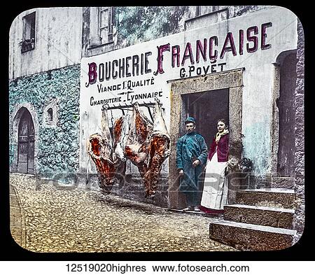 Stock Photograph - Magic Lantern slide circa 1900. Victorian or Edwardian era. The origional monchrome ( black and white ) photograph hand coloured. The photograph is the work of G. W. Wilson photographer and slide manufacturer 1823-1893. George Washington Wilson (7.... Fotosearch