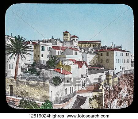 Stock Photograph - Magic Lantern slide circa 1900. Victorian or Edwardian era. The origional monchrome ( black and white ) photograph hand coloured. The photograph is the work of G. W. Wilson photographer and slide manufacturer 1823-1893. George Washington Wilson (7.... Fotosearch