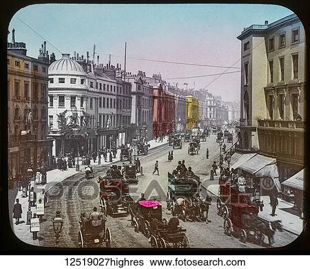 Stock Photograph - Magic Lantern slide circa 1900. Victorian or Edwardian era. The origional monchrome ( black and white ) photograph hand coloured. The photograph is the work of G. W. Wilson photographer and slide manufacturer 1823-1893. George Washington Wilson (7.... Fotosearch