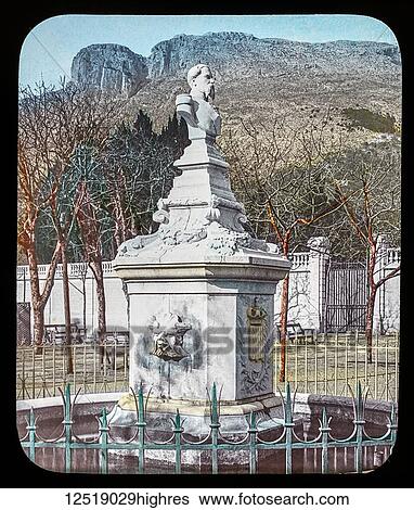 Stock Photograph - Magic Lantern slide circa 1900. Victorian or Edwardian era. The origional monchrome ( black and white ) photograph hand coloured. The photograph is the work of G. W. Wilson photographer and slide manufacturer 1823-1893. George Washington Wilson (7.... Fotosearch