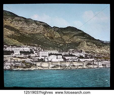 Stock Photograph - Magic Lantern slide circa 1900. Victorian or Edwardian era. The origional monchrome ( black and white ) photograph hand coloured. The photograph is the work of G. W. Wilson photographer and slide manufacturer 1823-1893. George Washington Wilson (7.... Fotosearch