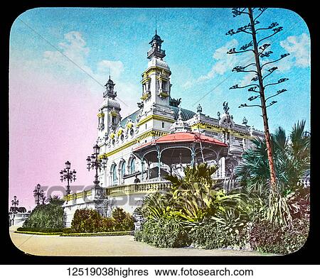 Stock Photograph - Magic Lantern slide circa 1900. Victorian or Edwardian era. The origional monchrome ( black and white ) photograph hand coloured. The photograph is the work of G. W. Wilson photographer and slide manufacturer 1823-1893. George Washington Wilson (7.... Fotosearch