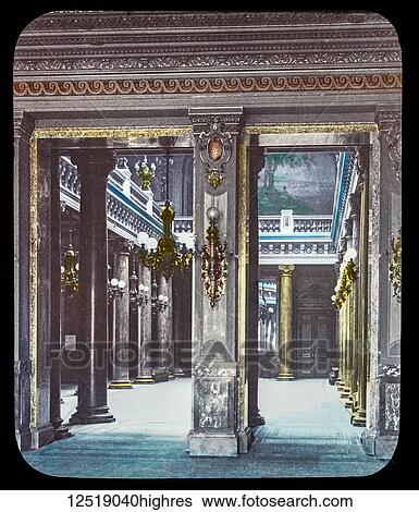Stock Photograph - Magic Lantern slide circa 1900. Victorian or Edwardian era. The origional monchrome ( black and white ) photograph hand coloured. The photograph is the work of G. W. Wilson photographer and slide manufacturer 1823-1893. George Washington Wilson (7.... Fotosearch