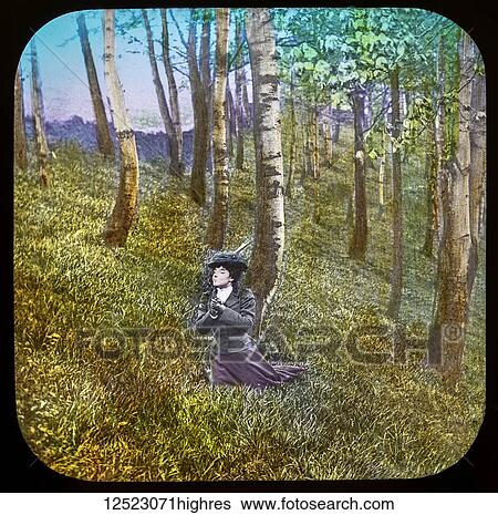 Magic lantern slide circa 1900. Victorian/Edwardian. Social History. Fighting for the Queen, a service of song, M. S. Haycraft (arr. James Broadbent and James W. Broadbent), Fighting for the Queen (Leeds: James Broadbent, n. d. ). Slide 18 Helen went alone... View Large Photo Image Stock Photograph - Magic lantern slide circa 1900. Victorian/Edwardian. Social History. Fighting for the Queen, a service of song, M. S. Haycraft (arr. James Broadbent and James W. Broadbent), Fighting for the Queen (Leeds: James Broadbent, n. d. ). Slide 18 Helen went alone.... Fotosearch
