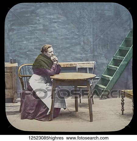 Magic lantern slide circa 1900. Victorian/Edwardian. Social History. Mrs Isabel Reaney story of Willie Wills Wings and slide show a christian story. Life model painted background. Slide 23 She thought again and again of Willie's strange sayings and... View Large Photo Image Stock Photograph - Magic lantern slide circa 1900. Victorian/Edwardian. Social History. Mrs Isabel Reaney story of Willie Wills Wings and slide show a christian story. Life model painted background. Slide 23 She thought again and again of Willie's strange sayings and.... Fotosearch