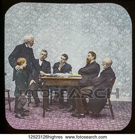 Magic lantern slide circa 1900. Victorian/Edwardian. Social History. Mrs Isabel Reaney story of Willie Wills Wings and slide show a christian story. Life model painted background. Slide 31 How singular, ' said the chairman, 'Miss Rose Simmonds happens... View Large Photo Image Stock Photograph - Magic lantern slide circa 1900. Victorian/Edwardian. Social History. Mrs Isabel Reaney story of Willie Wills Wings and slide show a christian story. Life model painted background. Slide 31 How singular, ' said the chairman, 'Miss Rose Simmonds happens.... Fotosearch