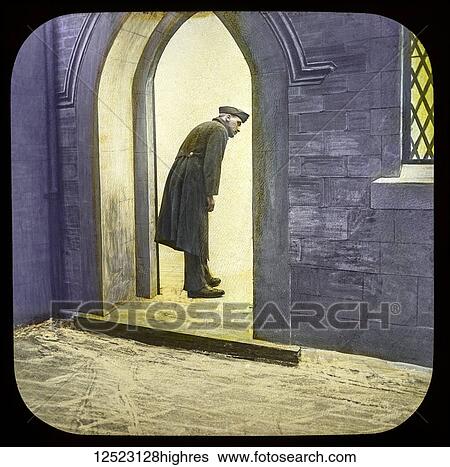 Magic lantern slide circa 1900. Victorian/Edwardian. Social History. Fighting for the Queen, a service of song, M. S. Haycraft (arr. James Broadbent and James W. Broadbent), Fighting for the Queen (Leeds: James Broadbent, n. d. ). Slide 32 He quietly... View Large Photo Image Stock Photograph - Magic lantern slide circa 1900. Victorian/Edwardian. Social History. Fighting for the Queen, a service of song, M. S. Haycraft (arr. James Broadbent and James W. Broadbent), Fighting for the Queen (Leeds: James Broadbent, n. d. ). Slide 32 He quietly.... Fotosearch