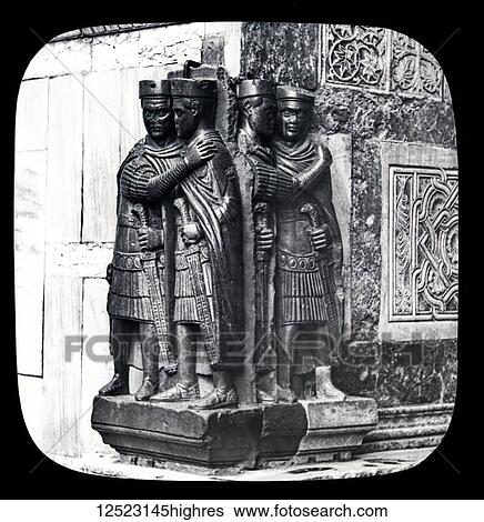 Magic lantern slide circa 1900. Victorian/Edwardian. Social History. The Beauties of Venice, photographs created in 1888 Joseph John William ACWORTH F. I. C., F. C. S. J. The Beauties of Venice. No. 5. - Porphyry Knights of the Palace of the... View Large Photo Image Stock Photograph - Magic lantern slide circa 1900. Victorian/Edwardian. Social History. The Beauties of Venice, photographs created in 1888 Joseph John William ACWORTH F. I. C., F. C. S. J. The Beauties of Venice. No. 5. - Porphyry Knights of the Palace of the.... Fotosearch