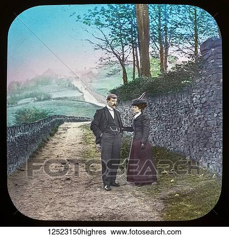 Magic lantern slide circa 1900. Victorian/Edwardian. Social History. Fighting for the Queen, a service of song, M. S. Haycraft (arr. James Broadbent and James W. Broadbent), Fighting for the Queen (Leeds: James Broadbent, n. d. ). Slide 6 Young Weaving... View Large Photo Image Stock Photograph - Magic lantern slide circa 1900. Victorian/Edwardian. Social History. Fighting for the Queen, a service of song, M. S. Haycraft (arr. James Broadbent and James W. Broadbent), Fighting for the Queen (Leeds: James Broadbent, n. d. ). Slide 6 Young Weaving.... Fotosearch