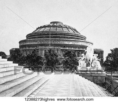 Magic Lantern slide circa 1900 views of London, England in Victorian times. The Albert Hall View Large Photo Image Stock Photograph - Magic Lantern slide circa 1900 views of London, England in Victorian times. The Albert Hall. Fotosearch