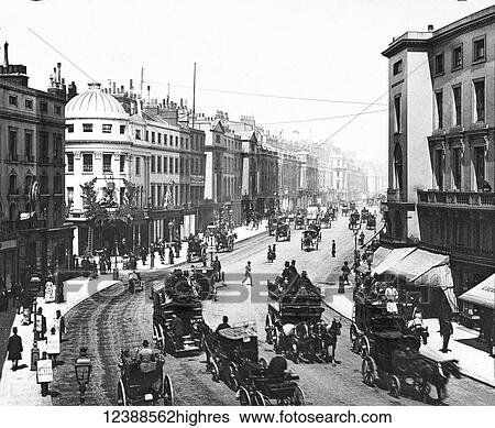 Magic Lantern slide circa 1900 views of London, England in Victorian times. Regent Street with horses and carriages and lots of people in the street. Billboard carriers promoting The Merrt Duchess View Large Photo Image Stock Photograph - Magic Lantern slide circa 1900 views of London, England in Victorian times. Regent Street with horses and carriages and lots of people in the street. Billboard carriers promoting The Merrt Duchess. Fotosearch