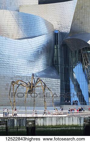 'Maman', a giant spider sculpture by Louise Bourgeois, outside the Guggenheim Museum; Bilbao, Vizcaya, Pais Vasco, Spain View Large Photo Image Stock Photograph - 'Maman', a giant spider sculpture by Louise Bourgeois, outside the Guggenheim Museum; Bilbao, Vizcaya, Pais Vasco, Spain. Fotosearch