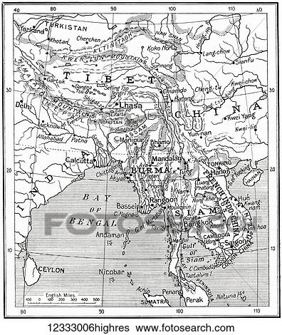 Map of the Indo-Chinese nations as at 1915. From Hutchinson's History of the Nations, published 1915. View Large Photo Image Stock Photograph - Map of the Indo-Chinese nations as at 1915. From Hutchinson's History of the Nations, published 1915.. Fotosearch