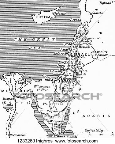Map showing the kingdoms of Judah and Israel. From Hutchinson's History of the Nations, published 1915. View Large Photo Image Stock Photograph - Map showing the kingdoms of Judah and Israel. From Hutchinson's History of the Nations, published 1915.. Fotosearch