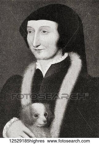 Stock Photograph - Margaret of Valois, 1553 1615. French princess of the Valois dynasty and queen consort of Navarre and France by her marriage to Henry III of Navarre (later Henry IV of France). From Hutchinson's History of the Nations, published 1915.. Fotosearch