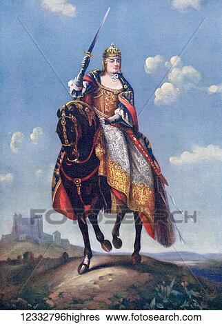 Maria Theresa on the Coronation Hill at Pressburg. Maria Theresa Walburga Amalia Christina, 1717 1780. Only female ruler of the Habsburg dominions and the last of the House of Habsburg. Sovereign of Austria, Hungary, Croatia, Bohemia,... View Large Photo Image Stock Photograph - Maria Theresa on the Coronation Hill at Pressburg. Maria Theresa Walburga Amalia Christina, 1717 1780. Only female ruler of the Habsburg dominions and the last of the House of Habsburg. Sovereign of Austria, Hungary, Croatia, Bohemia,.... Fotosearch