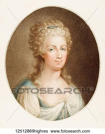 Stock Photograph - Marie Antoinette, 1755 1793. Last Queen of France before the French Revolution as the wife of Louis XVI of France.. Fotosearch